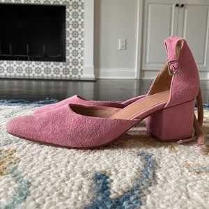 Rachel Comey Pink Suede Low Heel - size 8.5